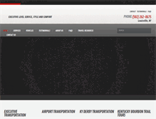 Tablet Screenshot of bluegrassexecutivetransportation.com